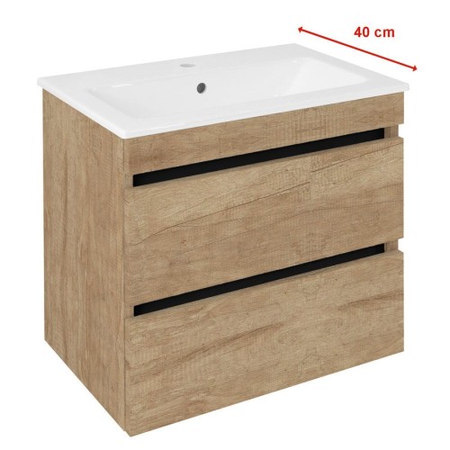 Sapho EZ592-2222 EZARA szafka pod umywalkę 58x54x39cm dąb alabama