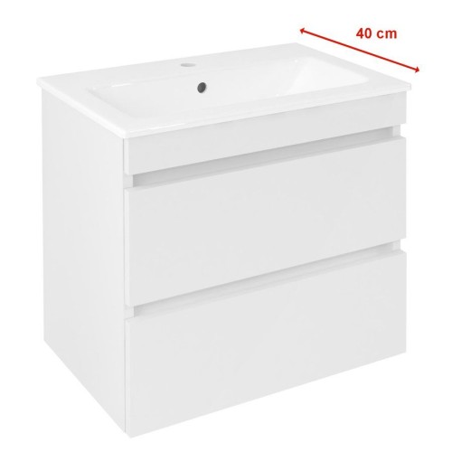 Sapho EZ592-3030 EZARA szafka pod umywalkę 58x54x39cm biały połysk