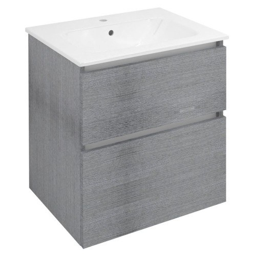 Sapho EZ601-1111 EZARA szafka pod umywalkę 592x64x46cm dąb srebrny