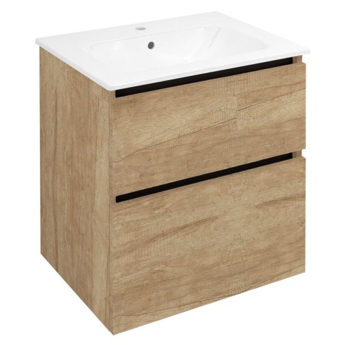 Sapho EZ601-2222 EZARA szafka pod umywalkę 592x64x46cm dąb alabama