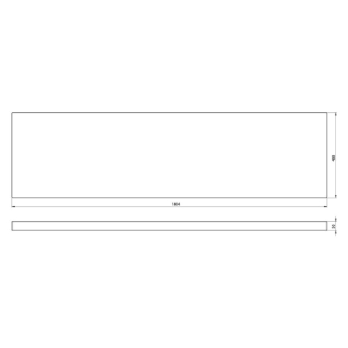 Sapho AV048 AVICE blat pod umywalkę 1804x488cm grubość 5cm dąb Rover