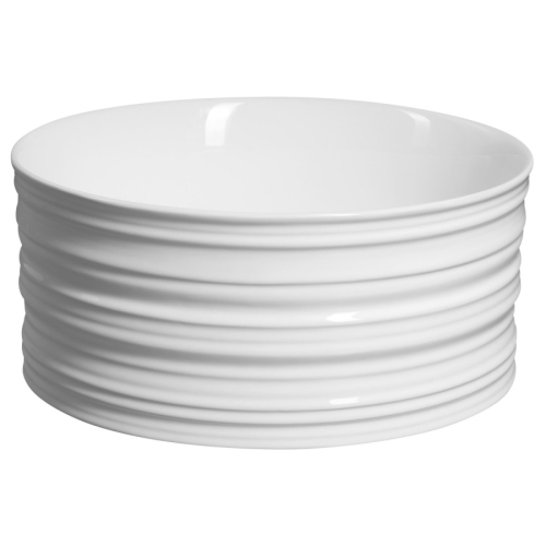 Sapho AR459 ALETTE ceramiczna umywalka nablatowa wysoka średnica 41cm biały