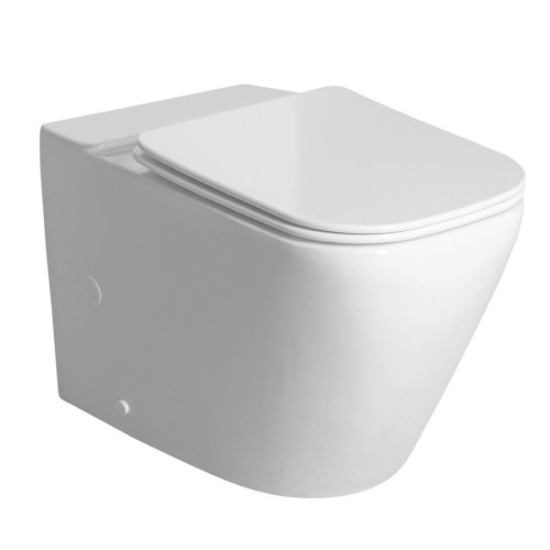 Sapho PC107-111 IMALA miska do kompaktu wc Vortex Rimless 61x355cm odpływ dolny/tylny biały