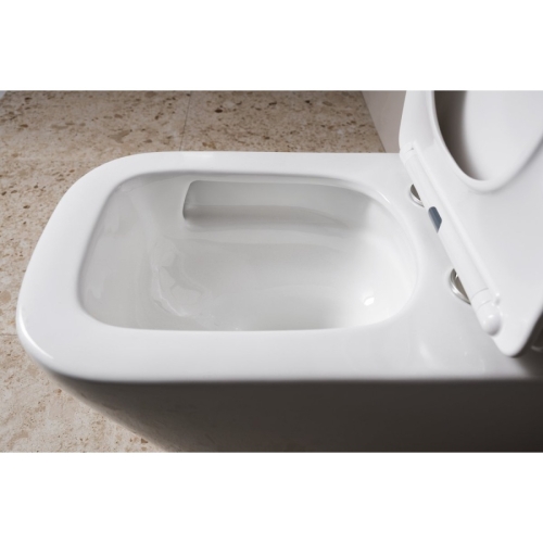 Sapho PC107-111 IMALA miska do kompaktu wc Vortex Rimless 61x355cm odpływ dolny/tylny biały