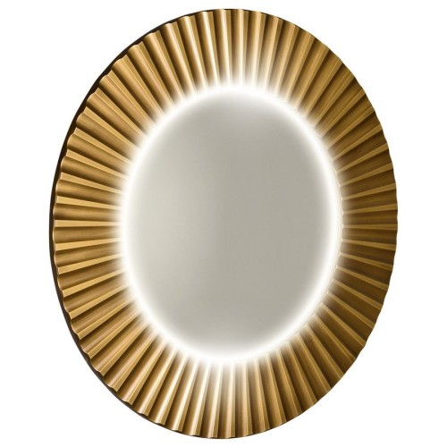 Sapho PD954 PRIDE STRIP okrągłe lustro z oświetleniem LED w ramie średnica 90cm brąz