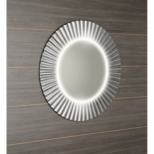 Sapho PD752 PRIDE STRIP okrągłe lustro z oświetleniem LED w ramie średnica 75cm srebro