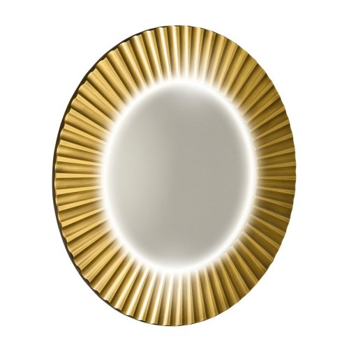 Sapho PD750 PRIDE STRIP okrągłe lustro z oświetleniem LED w ramie średnica 75cm złoto