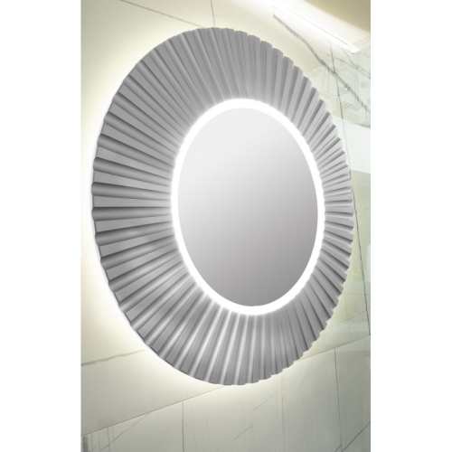 Sapho PD952 PRIDE STRIP okrągłe lustro z oświetleniem LED w ramie średnica 90cm srebro
