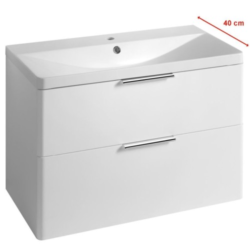 Aqualine DN284 DENEB szafka umywalkowa 805x55x394cm biały mat