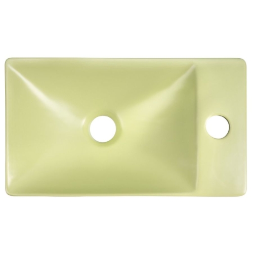 Sapho MGT38223 MARGITHA umywalka ceramiczna 38x22cm otwór na baterię po prawej stronie pistacjowy