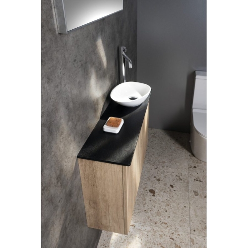 Sapho PRE010-3535 PREMIO Deska kompozytowa 80x235cm czarny mat