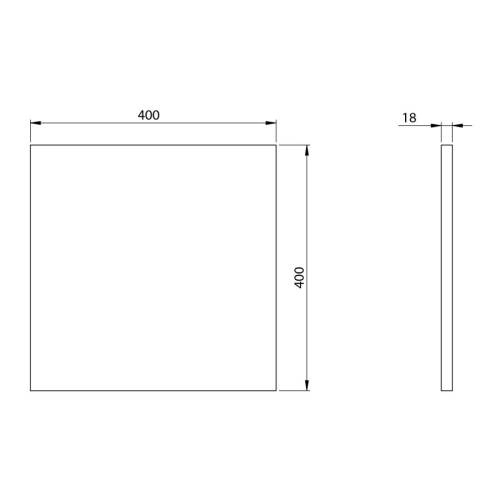 Sapho DT040-2525 Blat DTDL 40x18x40cm dąb Cuneo