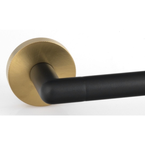 Sapho WS028BG LARISSA półka na ręczniki 600mm czarny/złoty mat