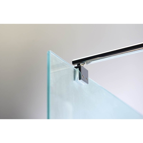 Aqualine WI120 WALK-IN ścianka prysznicowa do montażu do ściany ze wspornikem 1200x1900mm szkło Brick