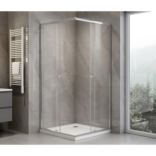 Aqualine HLF707Y AGGA kwadratowa kabina prysznicowa 700x700mm szkło czyste