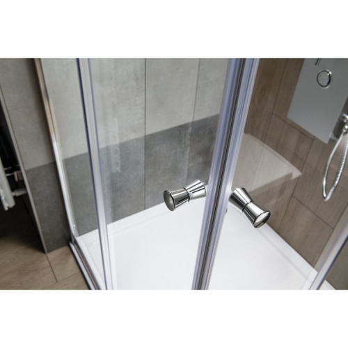 Aqualine HLF809Y AGGA prostokątna kabina prysznicowa 900x800mm szkło czyste