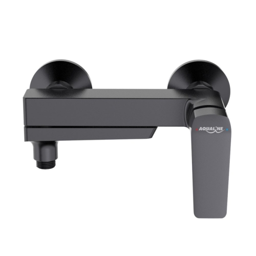 Aqualine FY010GM FLERY bateria wannowa/prysznicowa ścienna z obrotową wylewką gun metal
