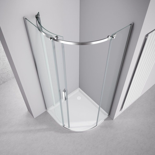 Polysan TL2690L-5005 THRON ROUND kabina prysznicowa półokrągła 900x900mm szkło czyste lewa