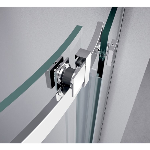 Polysan TL2690L-5002 THRON SQUARE kabina prysznicowa półokrągła 900x900mm szkło czyste lewa