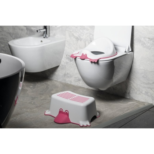 Aqualine 366414 DUCK podnóżek dziecięcy z antypoślizgiem dla dzieci fioletowy