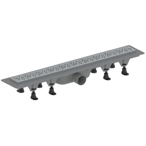 Aqualine 1702-91 MALVI odpływ liniowy z rusztem ze stali nierdzewnej L-910 DN50