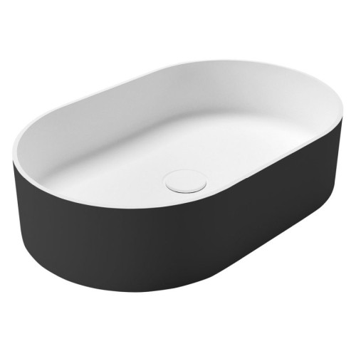 Sapho WN205-41 THIN umywalka nablatowa Rockstone 55x35cm carina/biały mat