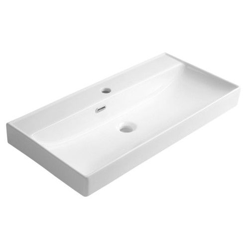 Aqualine 9980 PARLA umywalka ceramiczna 80x38cm biały