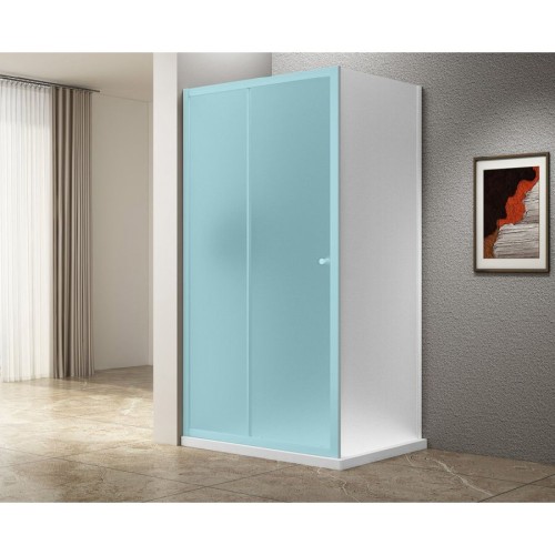 Aqualine AWP80 UGGA ścianka boczna 800mm szkło Brick biały