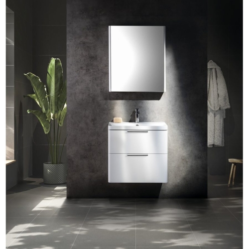 Aqualine DN060 DENEB szafka z lustrem 60x70x18cm biały mat