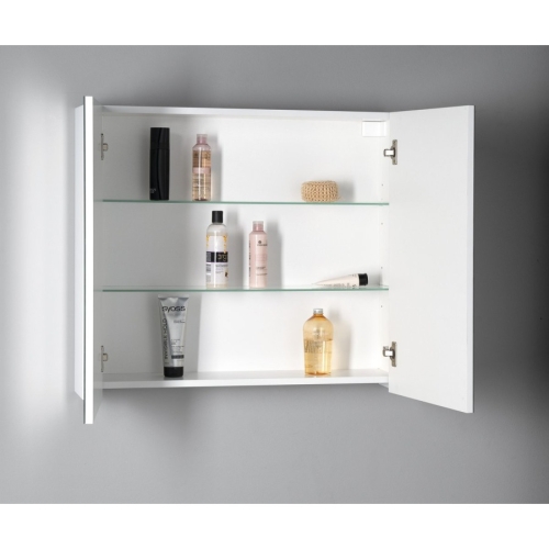 Aqualine DN080 DENEB szafka z lustrem 80x70x18cm biały mat