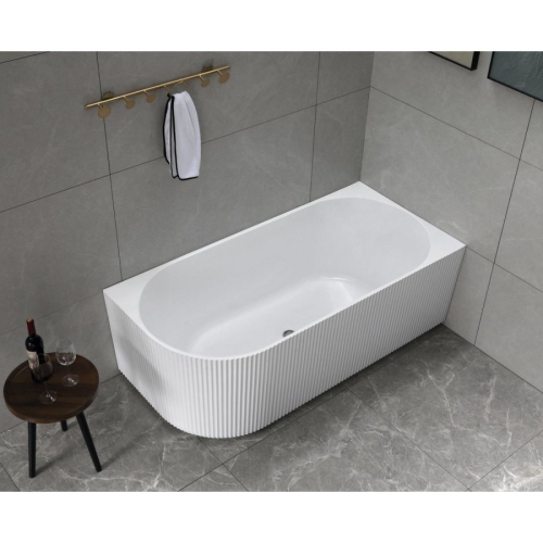Aqualine E1015G TIBERA STRIP R narożna wanna stojąca 170x80cm biały