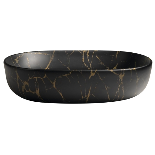 Sapho CA590PT Caleo umywalka ceramiczna nablatowa 60x42cm marmur portoro