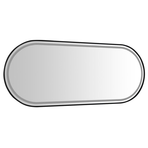 Sapho KA500 KAIRA lustro owalne z oświetleniem LED 120x50cm czarny mat