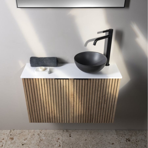 Sapho LT110-SET03 LATUS X szafka podumywalkowa 788x50x22cm dąb srebrny