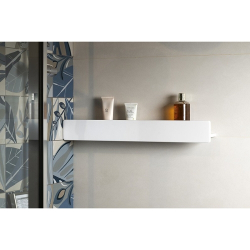 Sapho AB604-0101 ABELINE półka Rockstone z relingiem 600mm biały mat