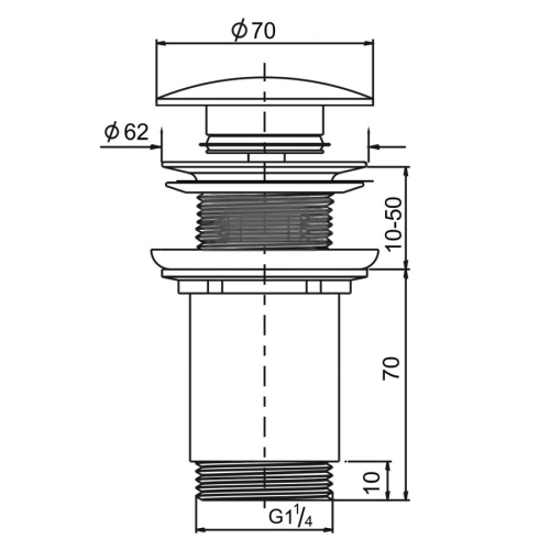 Sapho AR900PT Odpływ umywalkowy 5/4