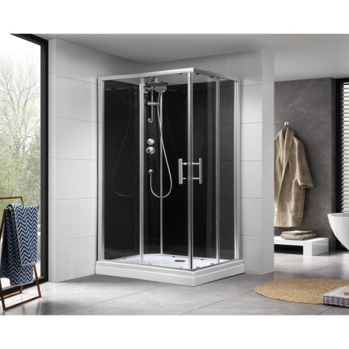 Aqualine GG80X120 GRANVIK boks prysznicowy 800x1200x2180mm szkło czyste