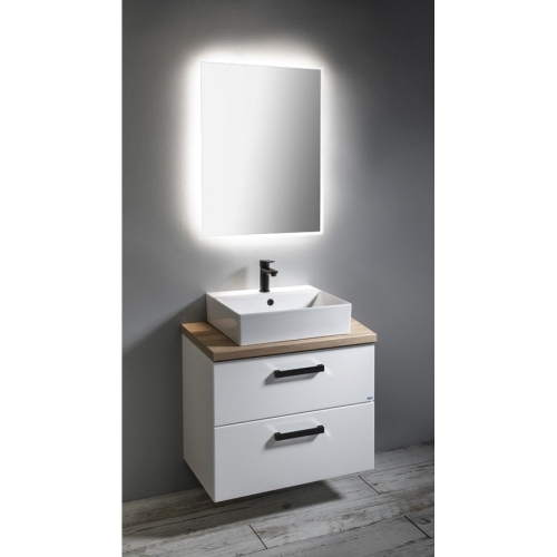 Aqualine VG765 VEGA blat umywalkowy 625x45cm dąb platin