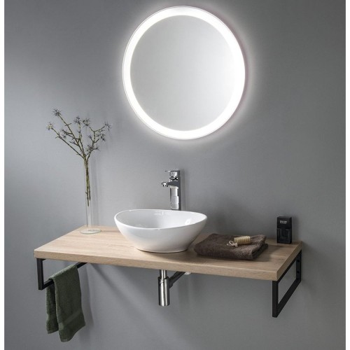 Aqualine VG755 VEGA blat umywalkowy 52x45cm dąb platin