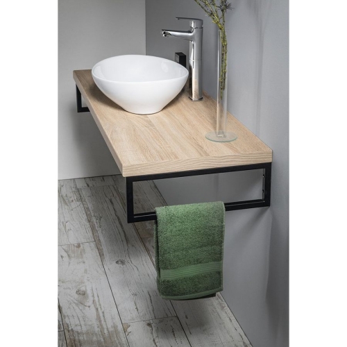 Aqualine VG755 VEGA blat umywalkowy 52x45cm dąb platin
