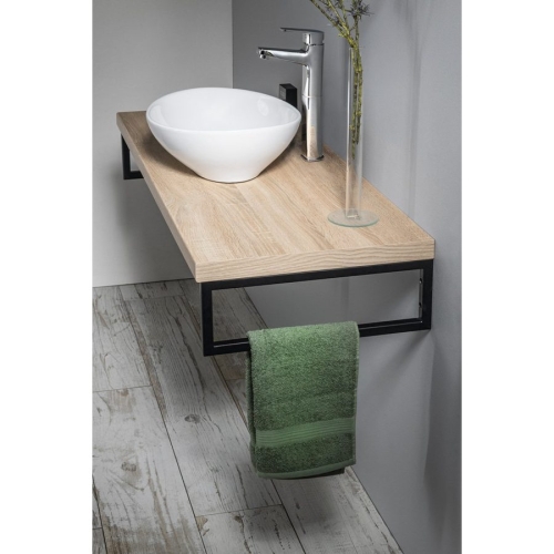 Aqualine VG755 VEGA blat umywalkowy 52x45cm dąb platin