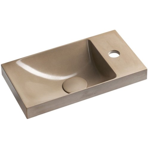 Sapho AS40014 AGOS umywalka betonowa 40x22cm lewa/prawa piaskowy półpołysk