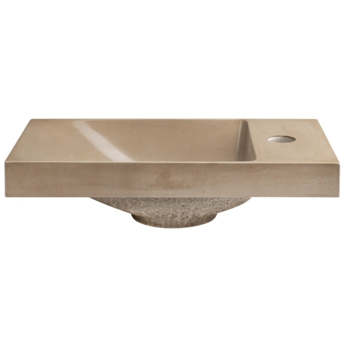 Sapho AS40014 AGOS umywalka betonowa 40x22cm lewa/prawa piaskowy półpołysk