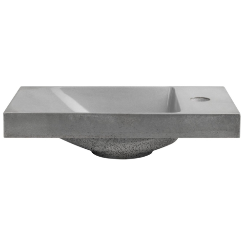 Sapho AS40017 AGOS umywalka betonowa 40x22cm lewa/prawa szary półpołysk