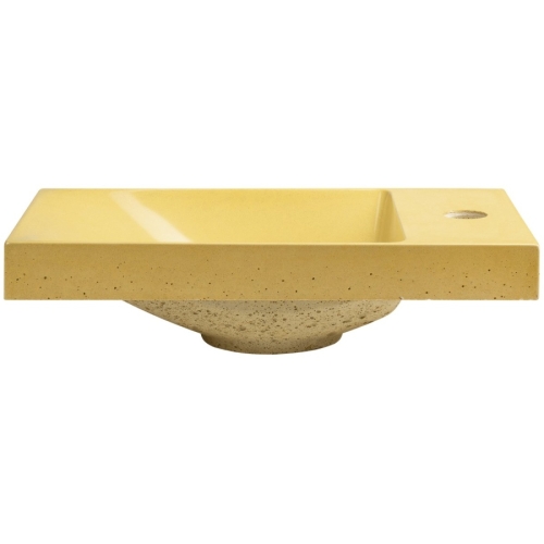Sapho AS40022 AGOS umywalka betonowa 40x22cm lewa/prawa żółty półpołysk