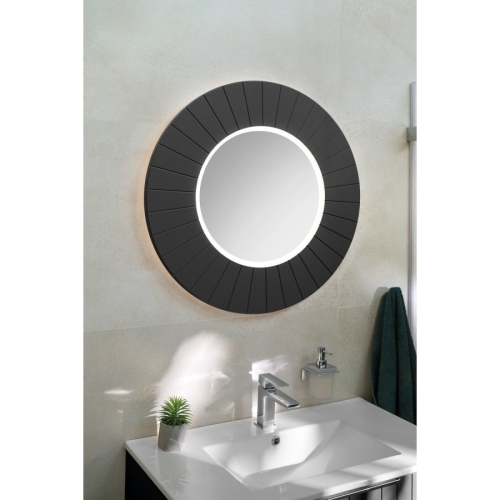 Sapho LR750-4141S LUMIRO STRIP okrągłe lustro z oświetleniem LED w ramie średnica 75cm carina