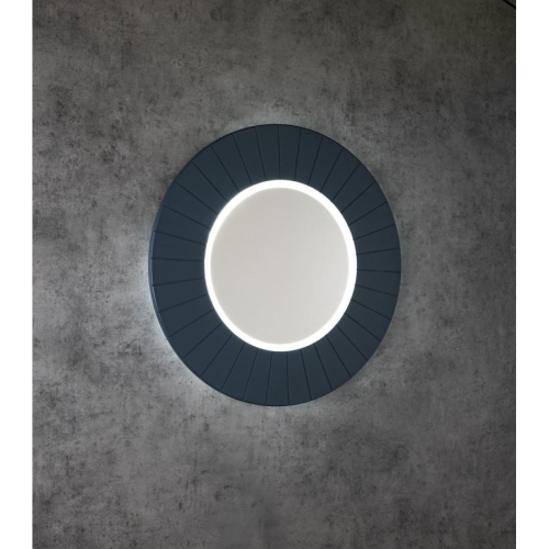 Sapho LR750-4242S LUMIRO STRIP okrągłe lustro z oświetleniem LED w ramie średnica 75cm siena