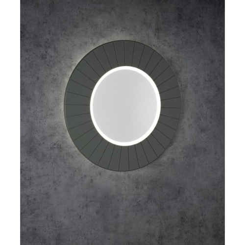 Sapho LR750-4444S LUMIRO STRIP okrągłe lustro z oświetleniem LED w ramie średnica 75cm verde
