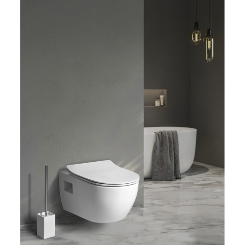 Bruckner 201.331.4 LUNA wc wiszące Vortex Rimless 355x49cm biały