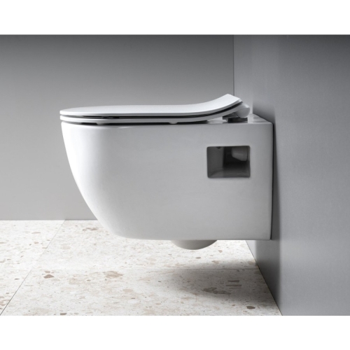 Bruckner 201.331.4 LUNA wc wiszące Vortex Rimless 355x49cm biały